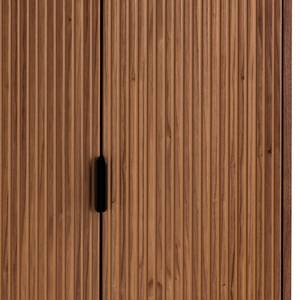 Kast KNIVS 2 deuren fineer van echt hout - Walnoothouten