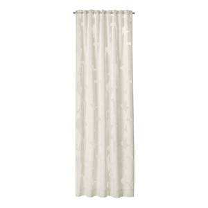 Rideau à passants Deep Coton / Viscose / Polyester - Blanc - 125 x 250 cm