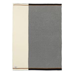 Plaid Part Coton - Noir / Blanc - 130 x 170 cm