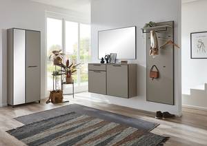 Porte-manteau mural Unica I MDF / Acier - 60 x 170 cm - Taupe