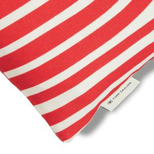 Kussensloop Organic Waves katoen - 30 x 50 cm - Rood