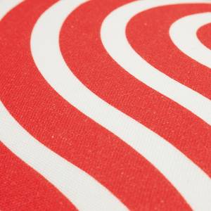 Kussensloop Organic Waves katoen - 30 x 50 cm - Rood