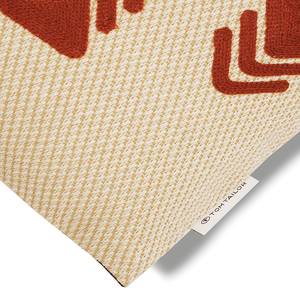 Kussensloop Rough Triangle polyester - koperkleurig - 30 x 50 cm