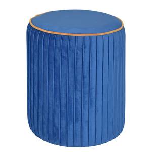 Pouf Glengarry I MDF / Polyester - Bleu