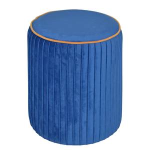 Pouf Glengarry I MDF / Polyester - Bleu