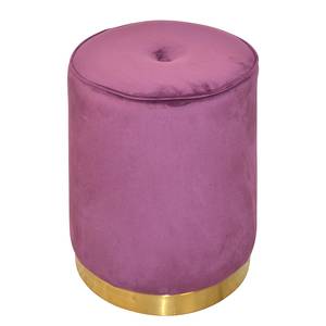 Zithocker Westcourt I staal/MDF/polyester - Oud pink