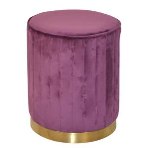 Tabouret Westcourt Acier / MDF / Polyester - Rose vieilli