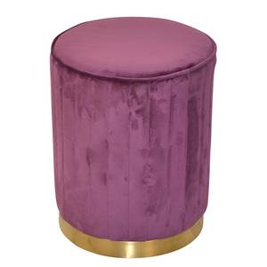 Tabouret Westcourt Acier / MDF / Polyester - Rose vieilli