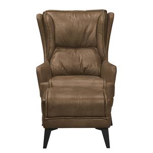 Oorfauteuil Manesa Microvezel Toini: Vintagebruin - Zonder hocker