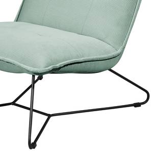 Fauteuil Tutu microvezel - Corduroy Fjella: Mint - Zonder hocker - Zonder armleuningen