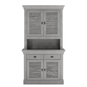 Massives Buffet Lysbro Kiefer massiv - Kiefer Grau - Breite: 108 cm