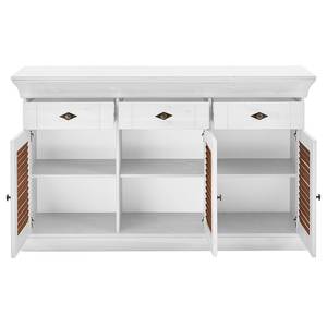 Enfilade Sideboard Lysbro Pin massif - Epicéa blanc / Epicéa ambre jaune