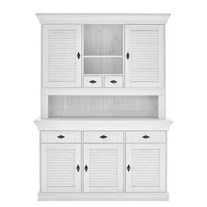 Credenza in legno massello Lysbro Legno massello di pino - Pino bianco - Larghezza: 143 cm