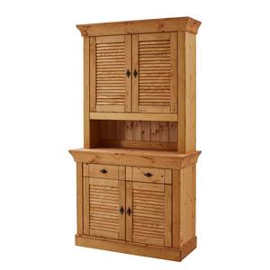 Houten buffetkast Lysbro massief grenenhout - Geloogd grenenhout - Breedte: 108 cm