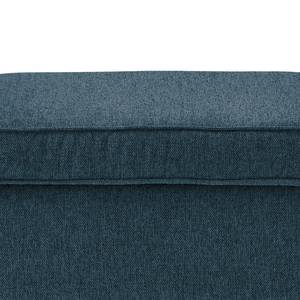 Fauteuil Marson Tissu, microfibre - Tissu Roge: Bleu foncé - Avec repose-pieds