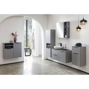 Armoire murale Alessio Gris - Bois manufacturé - 40 x 138 x 32 cm