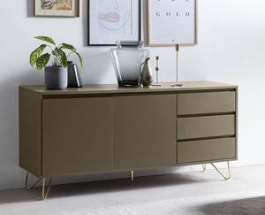 Enfilade Malita MDF - Gris / Doré