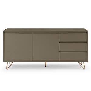 Dressoir Malling MDF - grijs/goudkleurig