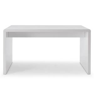 Schreibtisch Bellbird MDF - Hochglanz / Weiß - 140 x 75 cm