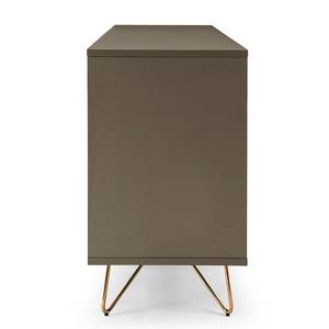 Commode Belfield MDF verni - Gris / Doré