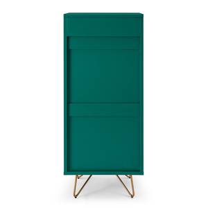 Ladekast Tully MDF -  groen/goudkleurig - 45 x 110 cm