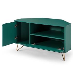 Meuble d’angle Tully MDF - Vert / Doré