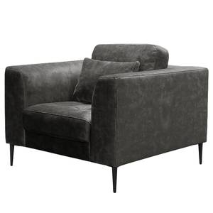 Fauteuil GAILLON Microvezel Cori: Donkergrijs