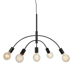 Hanglamp Cygnus ijzer - 5 lichtbronnen - Zwart