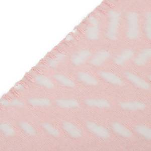 Plaid Manduro polyester/katoen - 150 x 200 cm - Oud pink