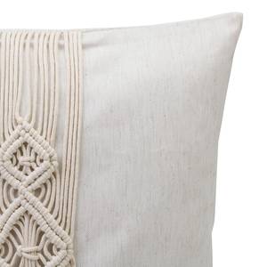 Housse de coussin Boho Style polyester - Crème - 50 x 50 cm