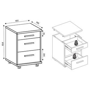 Caisson de bureau Office Line Blanc