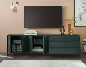 Tv-meubel MOSGRON donkergroen/zwart