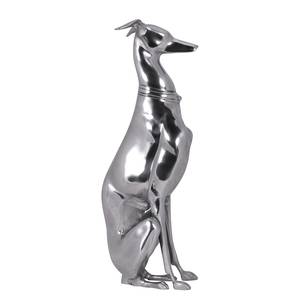 Beeldje Dog aluminium - zilverkleurig