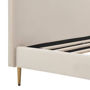 Gestoffeerd bed Ebelsbach polyester - Beige/Goudkleurig - 180 x 200cm