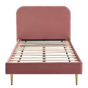 Lit capitonné Ebelsbach Polyester - Doré rose - 90 x 200cm