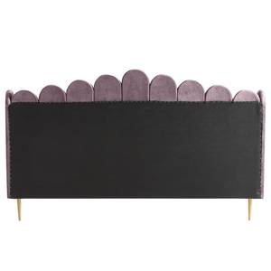 Lit capitonné Kronach MDF / Polyester - Doré rose - 180 x 200cm