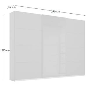 Schwebetürenschrank BLAXX Typ A Glas - Graumetallic - Breite: 270 cm - Classic