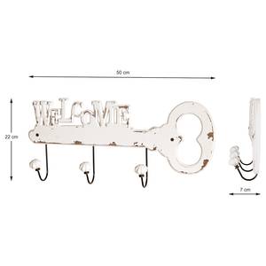 Attaccapanni Kitala MDF / Metallo - Bianco