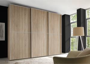 Schwebetürenschrank Sinfonie Plus Typ C Eiche Sonoma Dekor - 249 x 222 cm - Basic - Silber