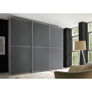 Schwebetürenschrank Sinfonie Plus Typ C Graphit - 249 x 222 cm - Premium - Silber