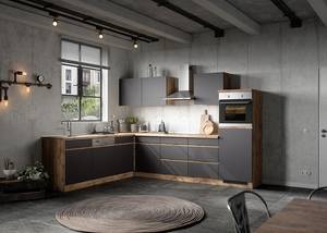 Oven-inbouwkast Turin combi A Grijs/Eikenhoutlook wotan