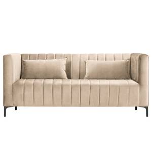 2-Sitzer Sofa Valun Samt Ravi: Creme