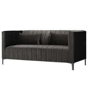 2-Sitzer Sofa Valun Samt Ravi: Grau