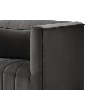 Fauteuil Valun Velours Ravi: Gris