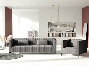 3-Sitzer Sofa Valun Samt Ravi: Taupe