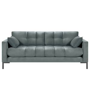 3-Sitzer Sofa Costellio Samt Blonda: Stahlblau