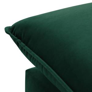 Gestoffeerde hocker Amandola Velours Ravi: Antiek groen