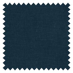 Ecksofa Joselis mit Ottomane Microfaser Faria: Marineblau - Ottomane davorstehend links