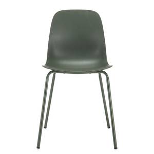 Chaises Toledo - Lot de 4 Tissu mélangé / Acier - Vert olive