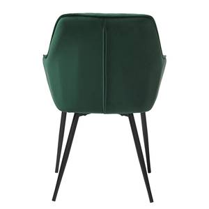 Chaises Calles - Lot de 2 Velours / Acier - Vert